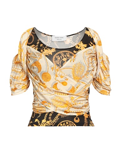 MARINE SERRE Top Black 93% Viscose, 7% Elastane