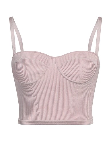 MCQUEEN Bustier Rose clair 83% Viscose, 17% Polyester