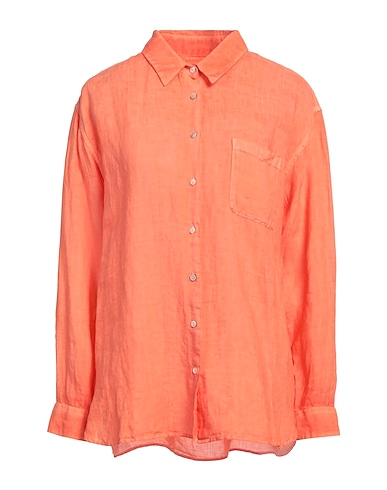 120% LINO Linen shirt Orange 100% Linen