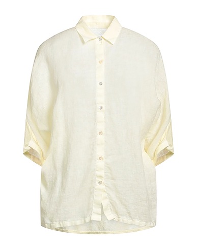 120% LINO Linen shirt Pastel yellow 100% Linen
