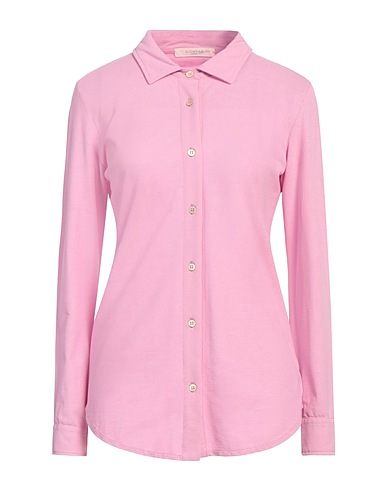 ZANONE Solid colour shirts & blouses BY SLOWEAR Pink 100% Cotton