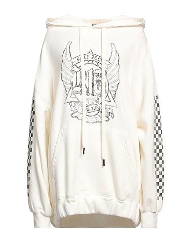 R13 Hooded track jacket  White 100% Cotton