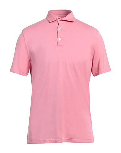 FEDELI Polo shirt Pink 100% Cotton
