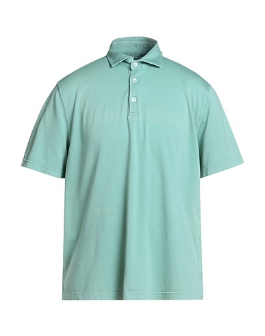 FEDELI Polo shirt VERDE CHIARO 100% Cotton
