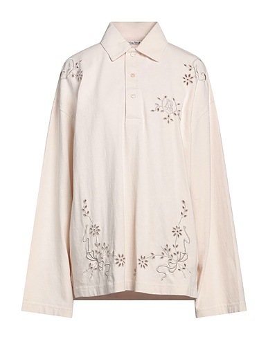 ACNE STUDIOS Polo shirt Beige 100% Cotton
