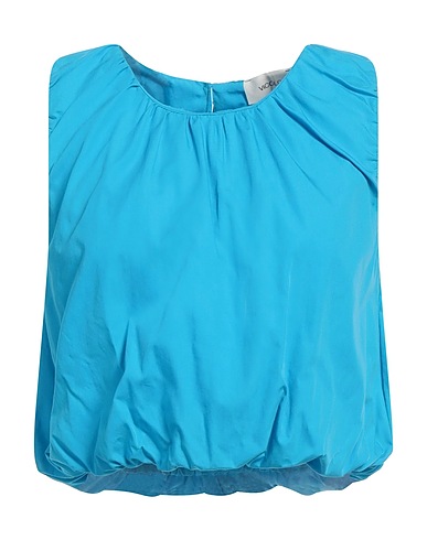 VICOLO Top Azzurro 100% Cotone