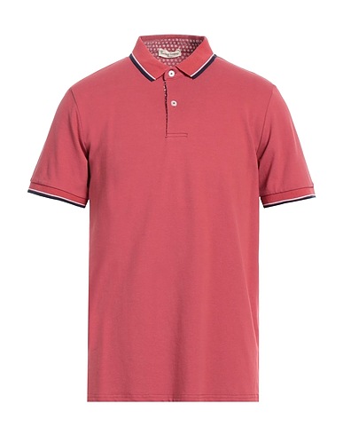 CASHMERE COMPANY Polo shirt Brick red 100% Cotton