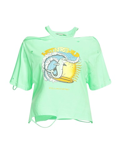STELLA McCARTNEY T-shirt Light green 100% Cotton