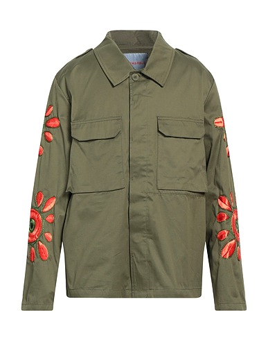 BLUEMARBLE Shirts Military green 100% Cotton