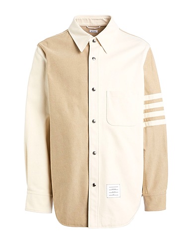 THOM BROWNE Denim shirt Beige 100% Cotton