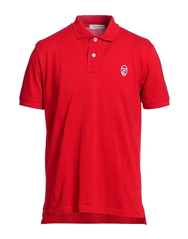 TRUSSARDI Polo shirt Red 100% Cotton