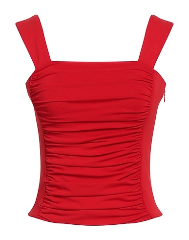 FEDERICA TOSI Top Red 76% Acetate, 19% Polyamide, 5% Nylon