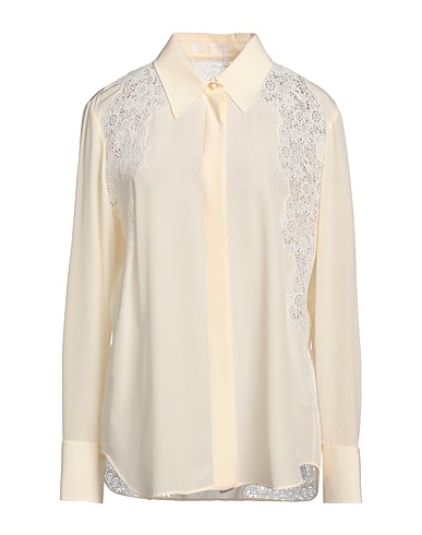 CHLOÉ Lace shirts & blouses Cream 100% Silk, Cotton, Polyester