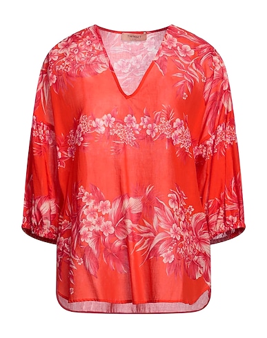 TWINSET Top ROSSO POMODORO 100% Coton