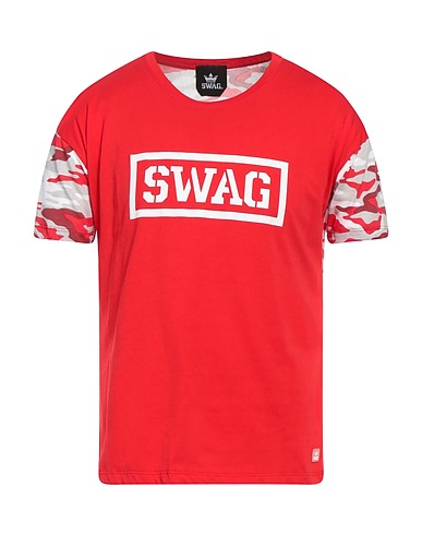 SWAG T-shirt Red 100% Cotton