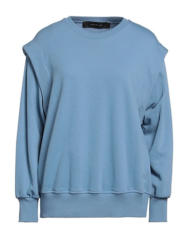 FEDERICA TOSI Sweatshirt Blaugrau 88% Baumwolle, 12% Polyester