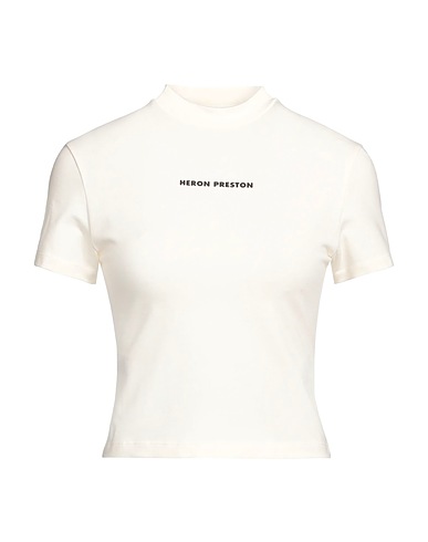 HERON PRESTON T-shirt Panna 65% Cotone, 28% Poliestere, 7% Elastan