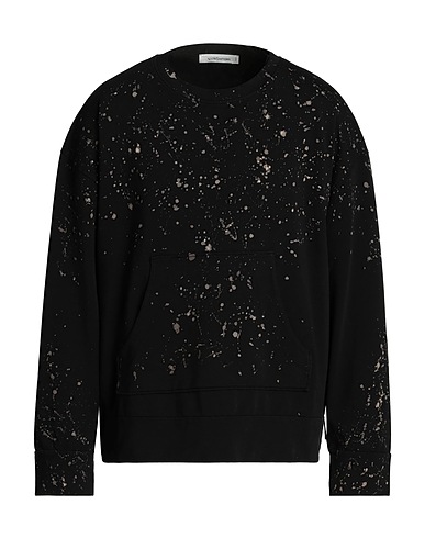 NOSTRASANTISSIMA Sweatshirt Black 97% Cotton, 3% Elastane
