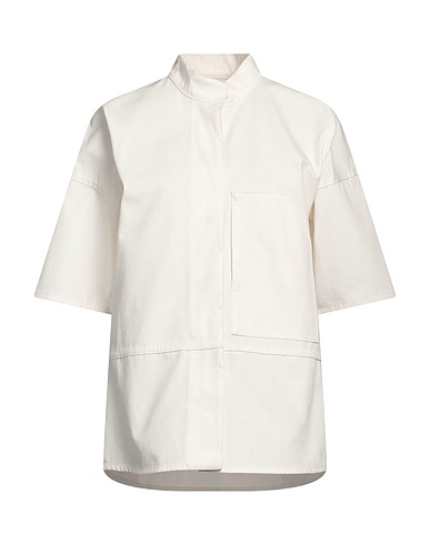 JIL SANDER+ Solid colour shirts & blouses Off white 100% Cotton