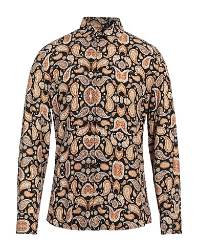 BENEVIERRE Camicia fantasia Nero 100% Viscosa