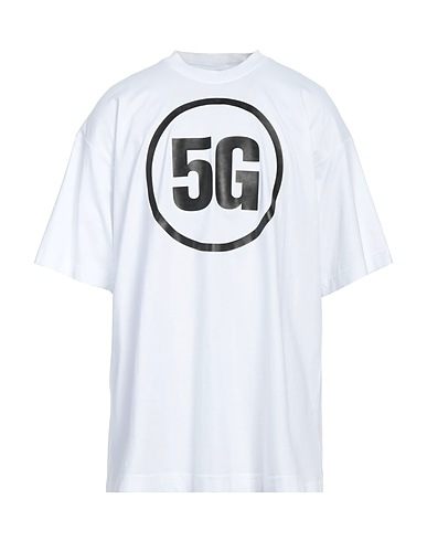 VETEMENTS T-shirt White 100% Cotton, Elastane