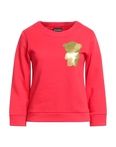 EMPORIO ARMANI Felpa Rosso 100% Cotone