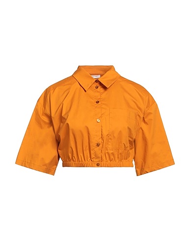 PATRIZIA PEPE Solid colour shirts & blouses Mandarin 100% Cotton