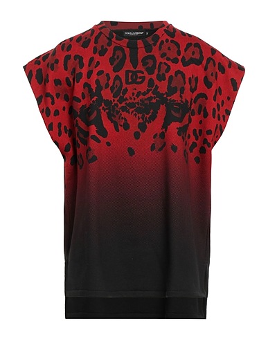 DOLCE&GABBANA Sweatshirt Red 100% Cotton, Viscose