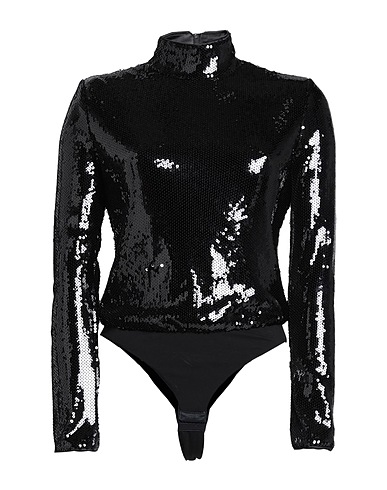 BCBGMAXAZRIA TOPWEAR Nero 100% Poliestere, Viscosa, Elastan