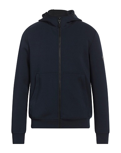 PEOPLE OF SHIBUYA Hooded sweatshirt Midnight blue 53% Polyester, 38% Viscose, 9% Elastane