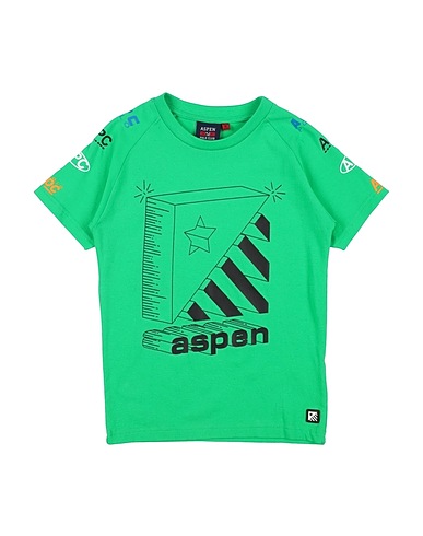 ASPEN POLO CLUB T-shirt Green 95% Cotton, 5% Elastane