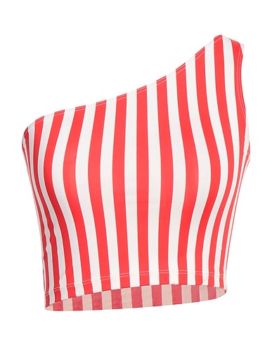 ASPESI One-shoulder top Red 85% Polyamide, 15% Elastane