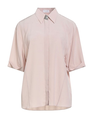 BRUNELLO CUCINELLI Silk shirts & blouses Light pink 100% Silk