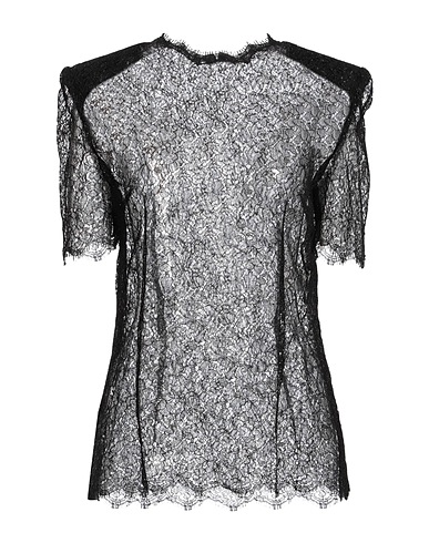 DOLCE&GABBANA Top Black 63% Viscose, 19% Metallic Polyester, 18% Polyamide