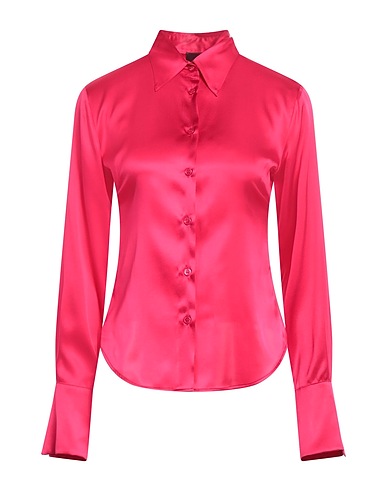 PINKO Solid color shirts & blouses Fuchsia 94% Silk, 6% Elastane