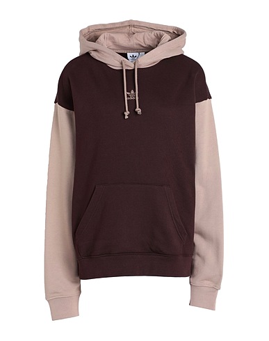 ADIDAS ORIGINALS Hooded track jacket  HOODIE
 Chocolate brown 100% Cotton