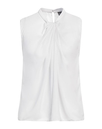 GIORGIO ARMANI Silk top Light grey 100% Silk