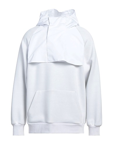 EMPORIO ARMANI Hooded track jacket  White 96% Viscose, 4% Elastane, Polyester