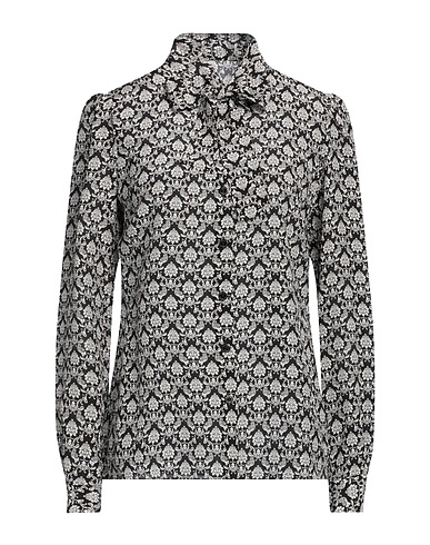 DOLCE&GABBANA Floral shirts & blouses Black 100% Silk
