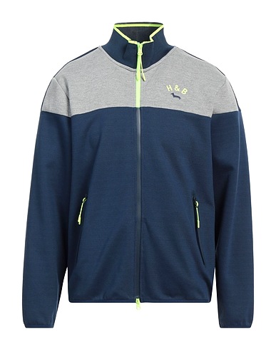 HARMONT & BLAINE Sweatshirt Navy blue 65% Polyester, 35% Cotton