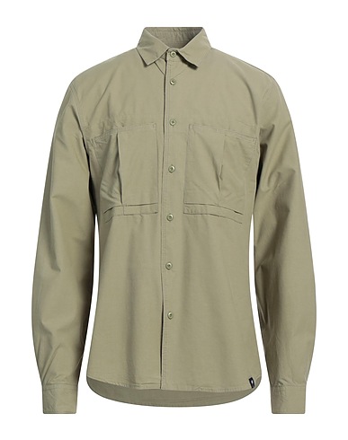 ALOHA Camicia tinta unita Verde militare 100% Cotone