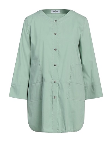 GRAN SASSO Solid color shirts & blouses Sage green 78% Cotton, 18% Polyamide, 4% Elastane