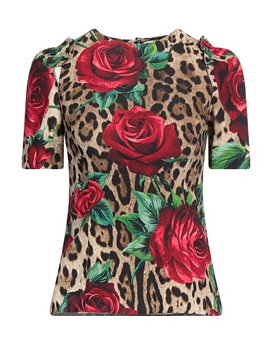 DOLCE&GABBANA Top Khaki 95% Viscose, 5% Elastane