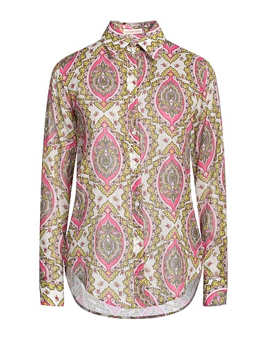 CAMICETTASNOB Patterned shirts & blouses Magenta 100% Cotton