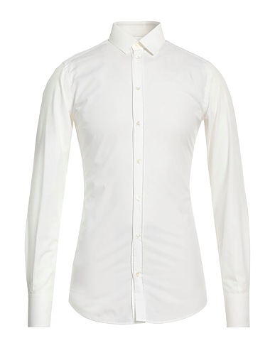 DOLCE&GABBANA Solid color shirt White 100% Cotton
