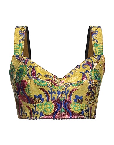 DOLCE&GABBANA Top 47% Polyester, 25% Polyamide, 11% Polyester métallisé, 11% Coton, 6% Élasthanne