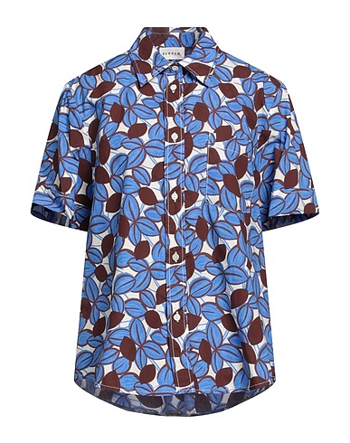 P.A.R.O.S.H. Floral shirts & blouses Azure 100% Cotton
