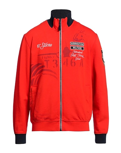 AERONAUTICA MILITARE Felpa Rosso 100% Cotone