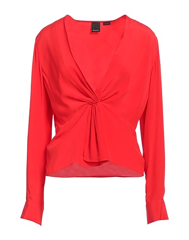 PINKO Top Red 70% Acetate, 30% Silk