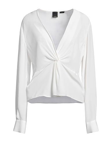 PINKO Top White 70% Acetate, 30% Silk
